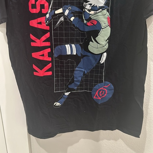 VGUC NARUTO Kakashi T Shirt Tee Short Sleeve Graphic Top Size M Medium - Picture 6 of 7